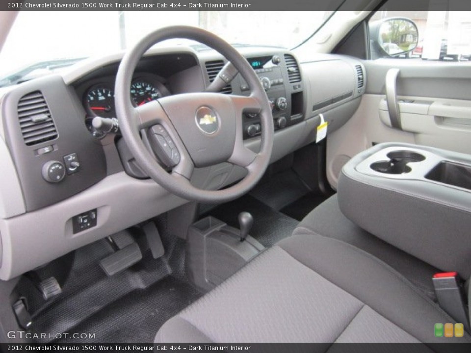 Dark Titanium Interior Photo for the 2012 Chevrolet Silverado 1500 Work Truck Regular Cab 4x4 #55594432