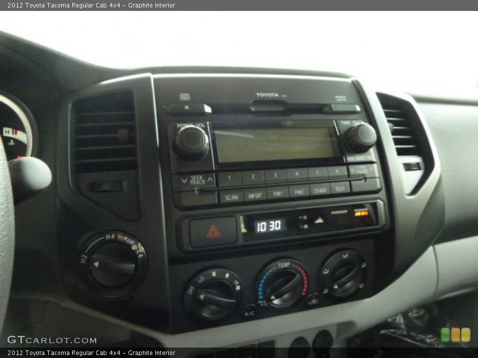 Graphite Interior Controls for the 2012 Toyota Tacoma Regular Cab 4x4 #55595781