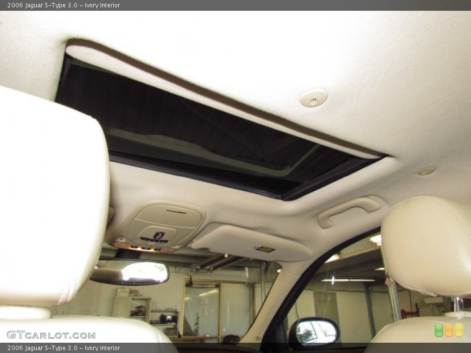 Ivory Interior Sunroof for the 2006 Jaguar S-Type 3.0 #55596484