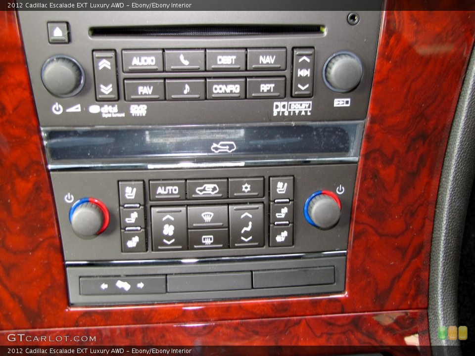 Ebony/Ebony Interior Controls for the 2012 Cadillac Escalade EXT Luxury AWD #55596568