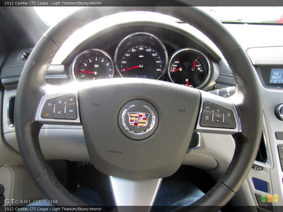 Light Titanium/Ebony Interior Steering Wheel for the 2012 Cadillac CTS Coupe #55596841
