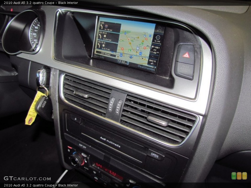 Black Interior Navigation for the 2010 Audi A5 3.2 quattro Coupe #55597101