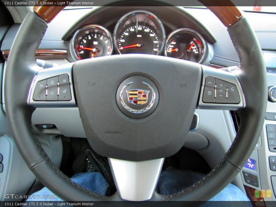Light Titanium Interior Steering Wheel for the 2011 Cadillac CTS 3.0 Sedan #55597768