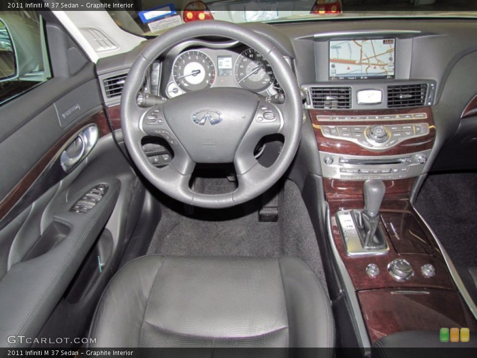 Graphite Interior Dashboard for the 2011 Infiniti M 37 Sedan #55597933