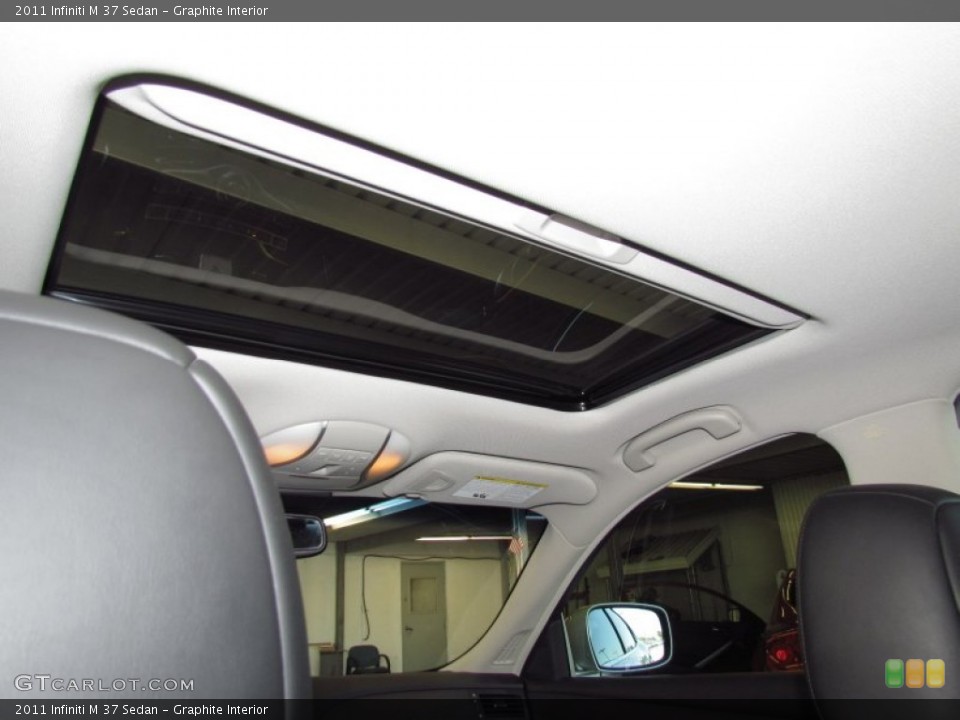 Graphite Interior Sunroof for the 2011 Infiniti M 37 Sedan #55597971