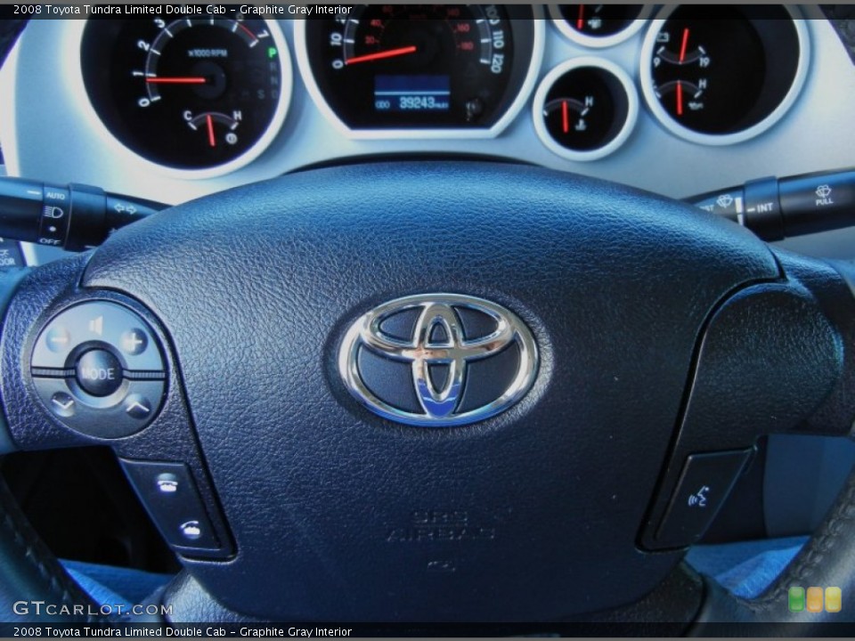 Graphite Gray Interior Steering Wheel for the 2008 Toyota Tundra Limited Double Cab #55598113