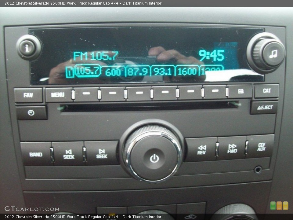 Dark Titanium Interior Audio System for the 2012 Chevrolet Silverado 2500HD Work Truck Regular Cab 4x4 #55598491