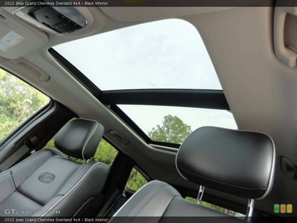 Black Interior Sunroof for the 2012 Jeep Grand Cherokee Overland 4x4 #55599184