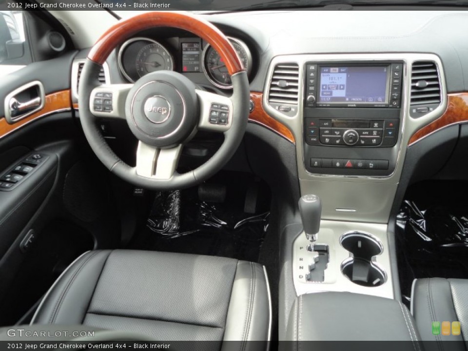 Black Interior Dashboard for the 2012 Jeep Grand Cherokee Overland 4x4 #55599232