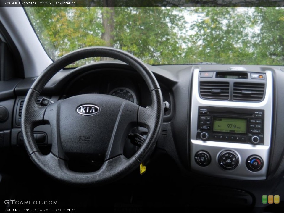 Black Interior Dashboard for the 2009 Kia Sportage EX V6 #55599919