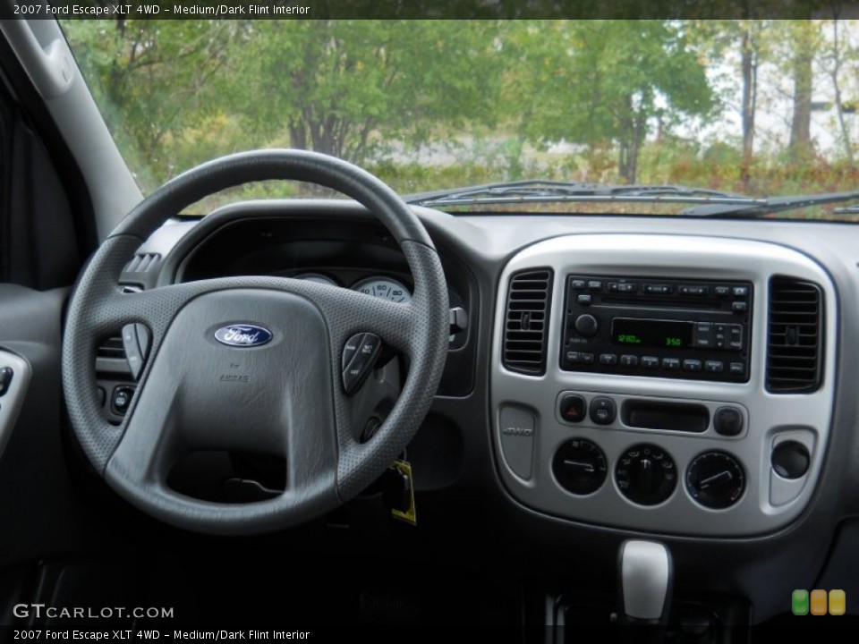 Medium/Dark Flint Interior Dashboard for the 2007 Ford Escape XLT 4WD #55600141