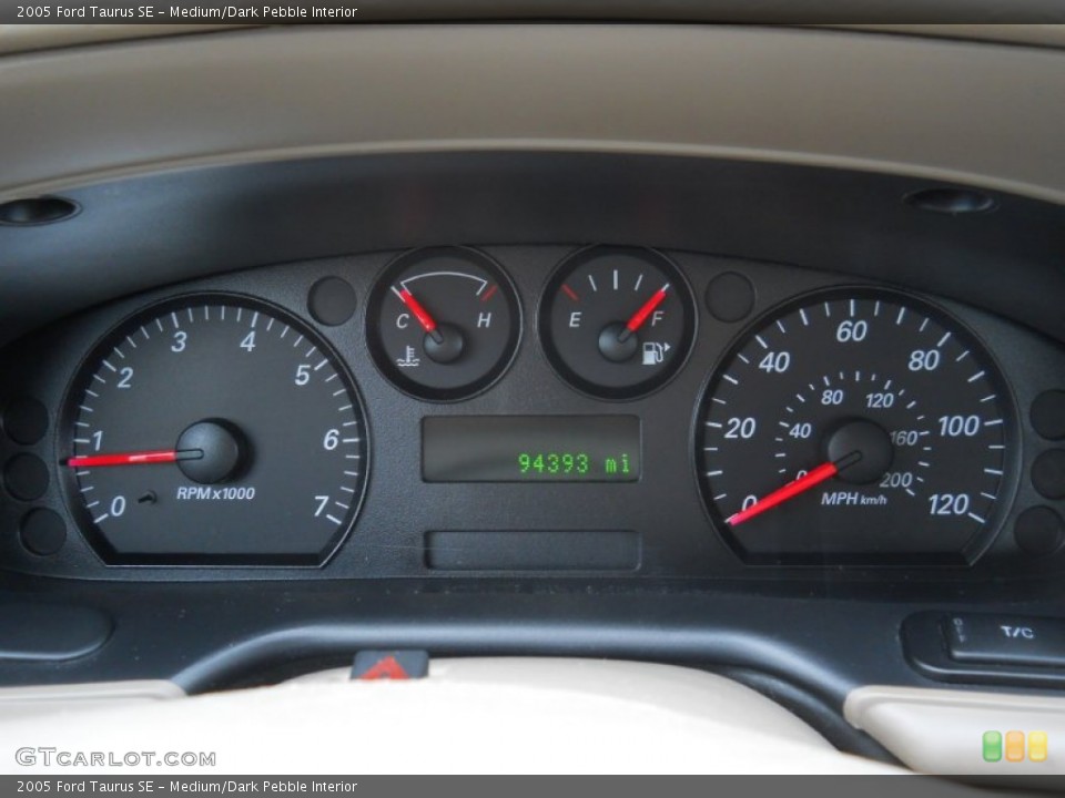 Medium/Dark Pebble Interior Gauges for the 2005 Ford Taurus SE #55600933