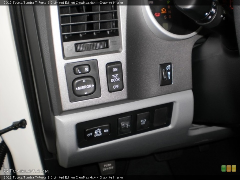 Graphite Interior Controls for the 2012 Toyota Tundra T-Force 2.0 Limited Edition CrewMax 4x4 #55601998