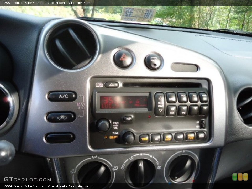 Graphite Interior Controls for the 2004 Pontiac Vibe  #55602484