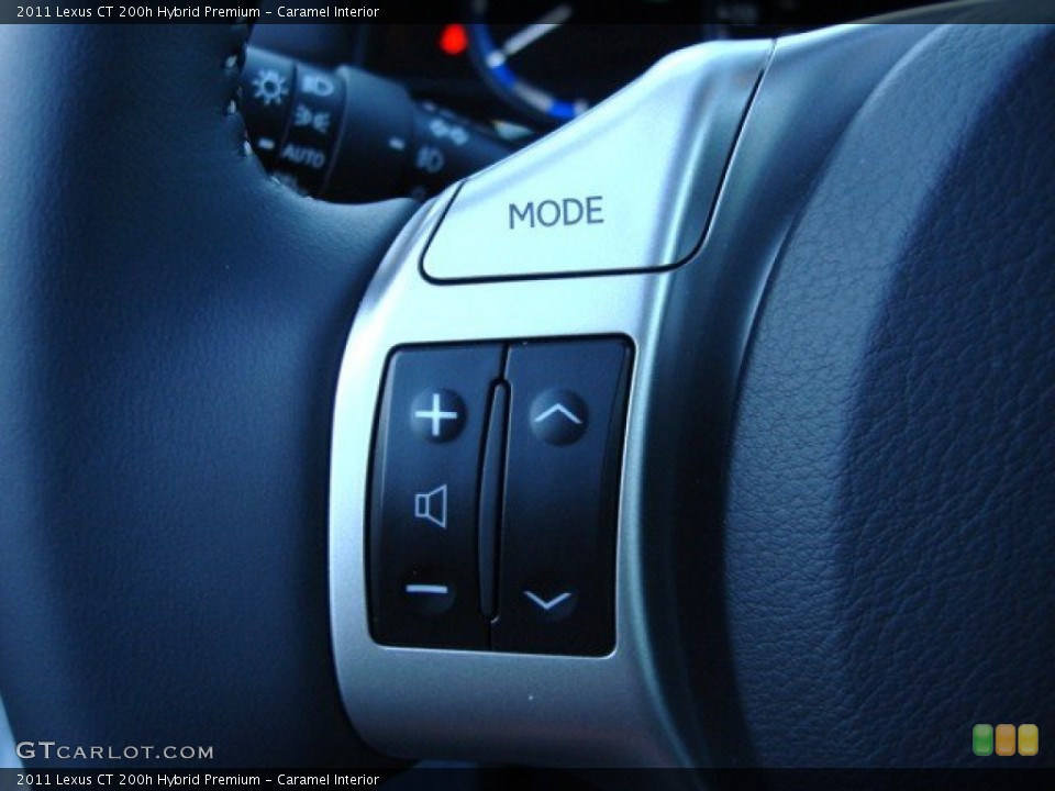 Caramel Interior Controls for the 2011 Lexus CT 200h Hybrid Premium #55604470