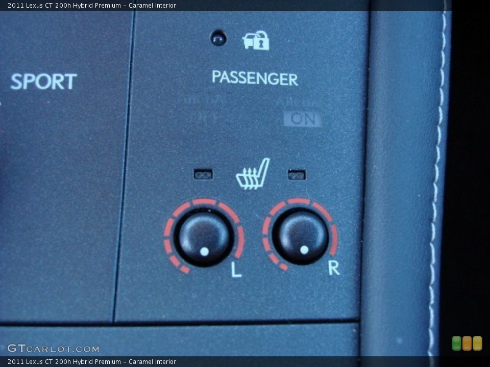 Caramel Interior Controls for the 2011 Lexus CT 200h Hybrid Premium #55604512
