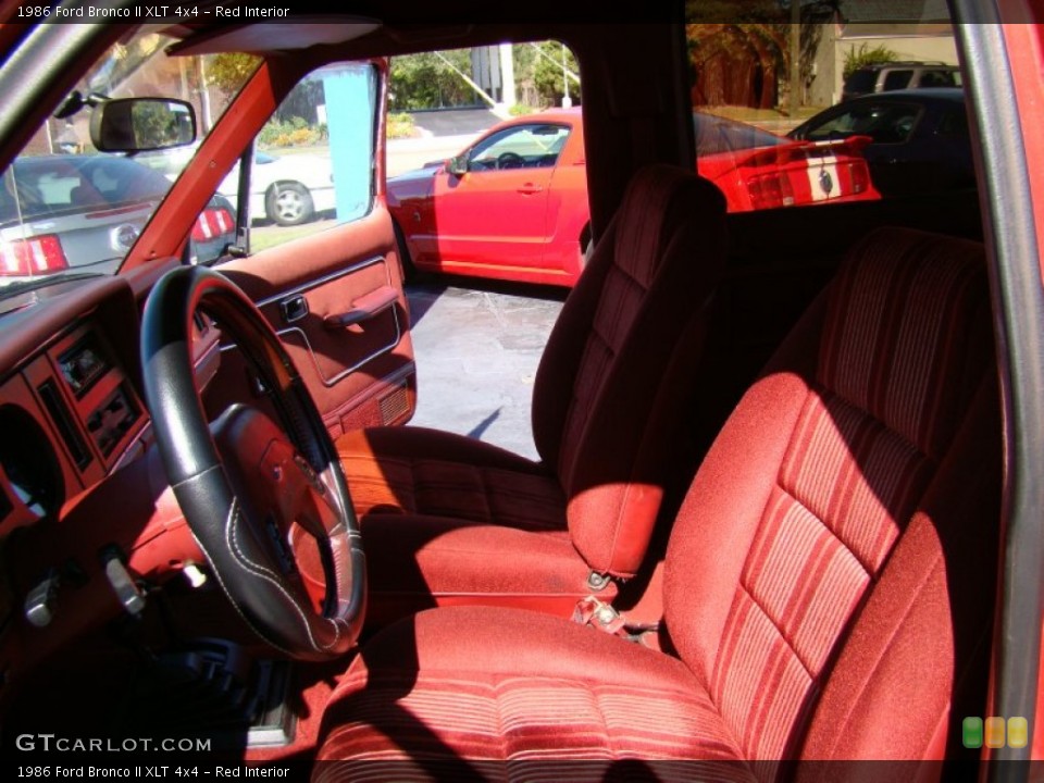 Red Interior Photo for the 1986 Ford Bronco II XLT 4x4 #55605511