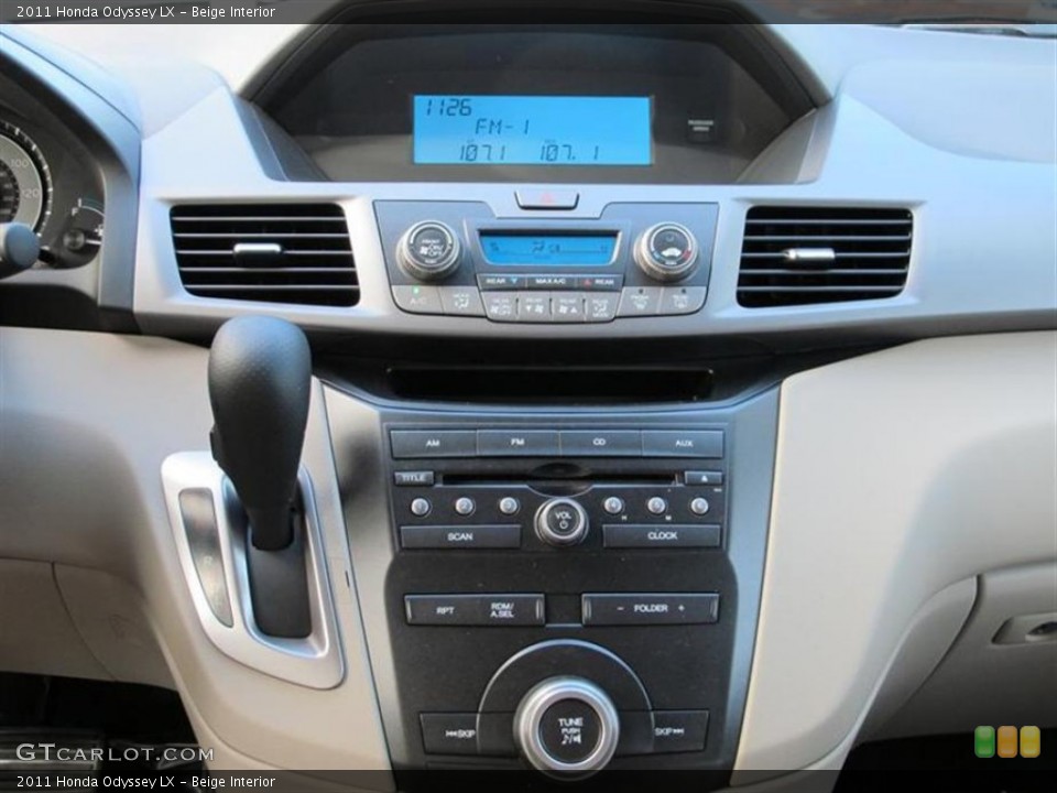 Beige Interior Controls for the 2011 Honda Odyssey LX #55607107