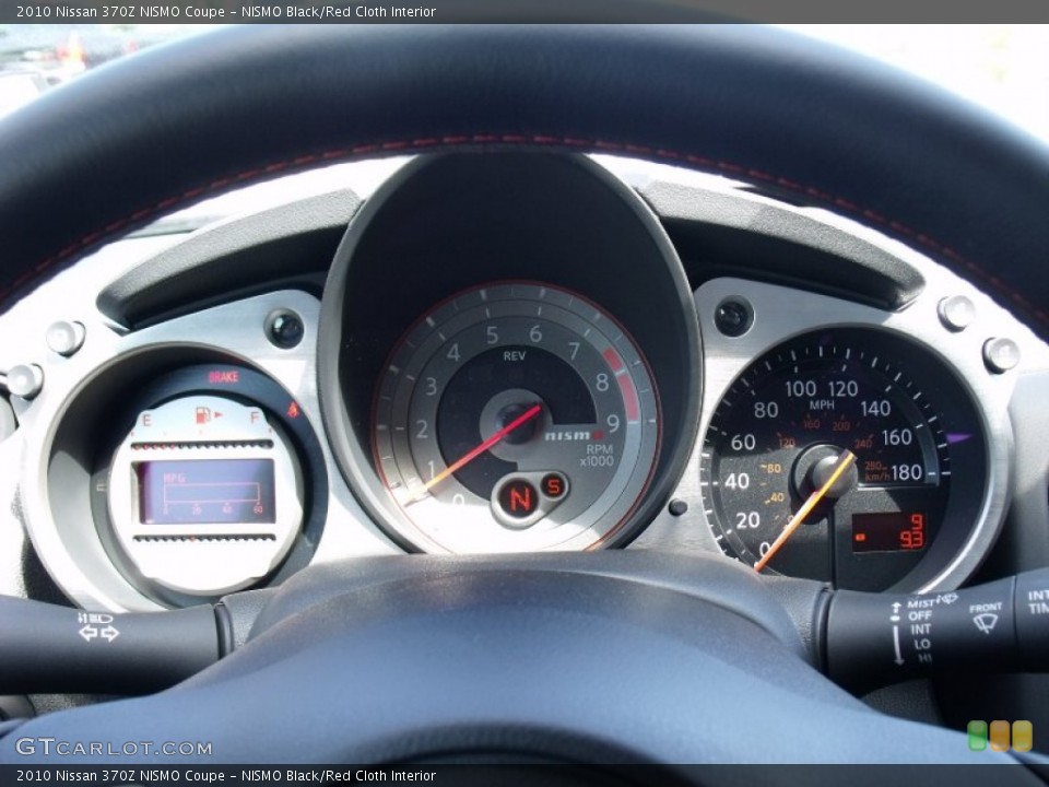 NISMO Black/Red Cloth Interior Gauges for the 2010 Nissan 370Z NISMO Coupe #55607332
