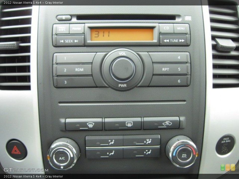 Gray Interior Controls for the 2012 Nissan Xterra S 4x4 #55607863