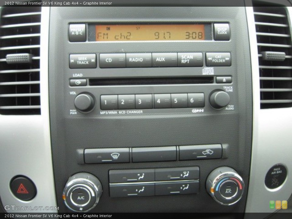 Graphite Interior Controls for the 2012 Nissan Frontier SV V6 King Cab 4x4 #55608230
