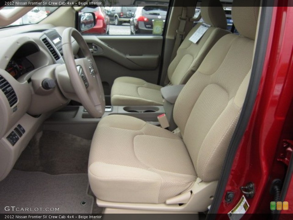 Beige Interior Photo for the 2012 Nissan Frontier SV Crew Cab 4x4 #55608754
