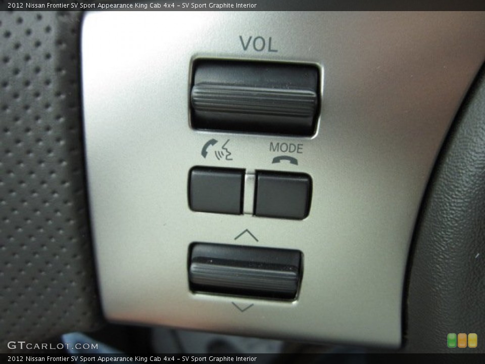 SV Sport Graphite Interior Controls for the 2012 Nissan Frontier SV Sport Appearance King Cab 4x4 #55608946