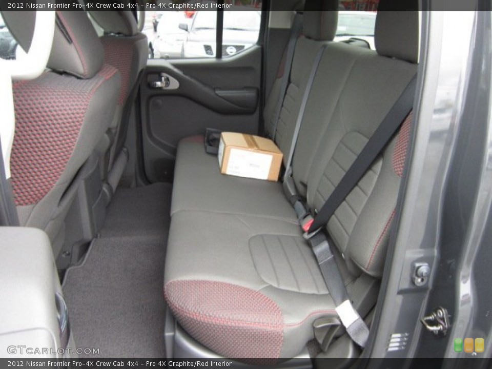 Pro 4X Graphite/Red Interior Photo for the 2012 Nissan Frontier Pro-4X Crew Cab 4x4 #55609093