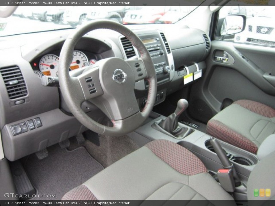 Pro 4X Graphite/Red Interior Photo for the 2012 Nissan Frontier Pro-4X Crew Cab 4x4 #55609117