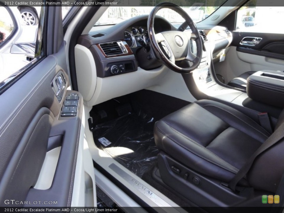 Cocoa/Light Linen Interior Photo for the 2012 Cadillac Escalade Platinum AWD #55609147