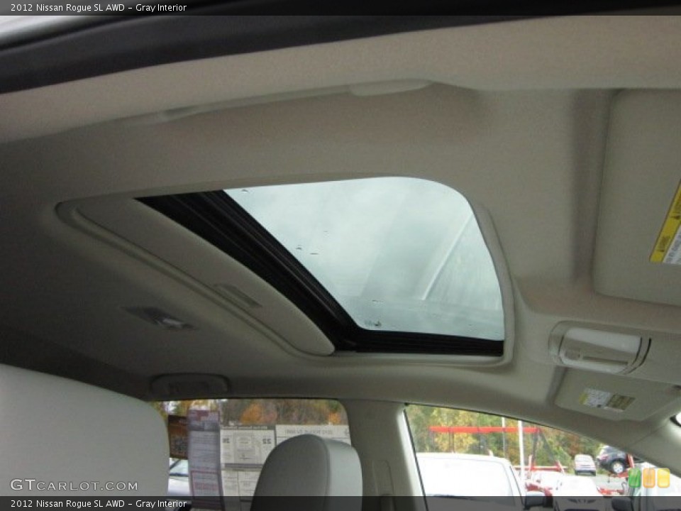 Gray Interior Sunroof for the 2012 Nissan Rogue SL AWD #55609417