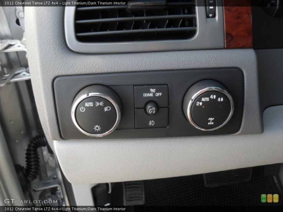 Light Titanium/Dark Titanium Interior Controls for the 2012 Chevrolet Tahoe LTZ 4x4 #55610390