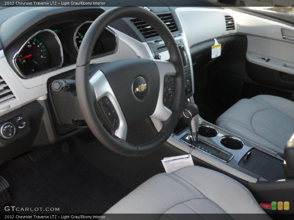 Light Gray/Ebony Interior Prime Interior for the 2012 Chevrolet Traverse LTZ #55610971