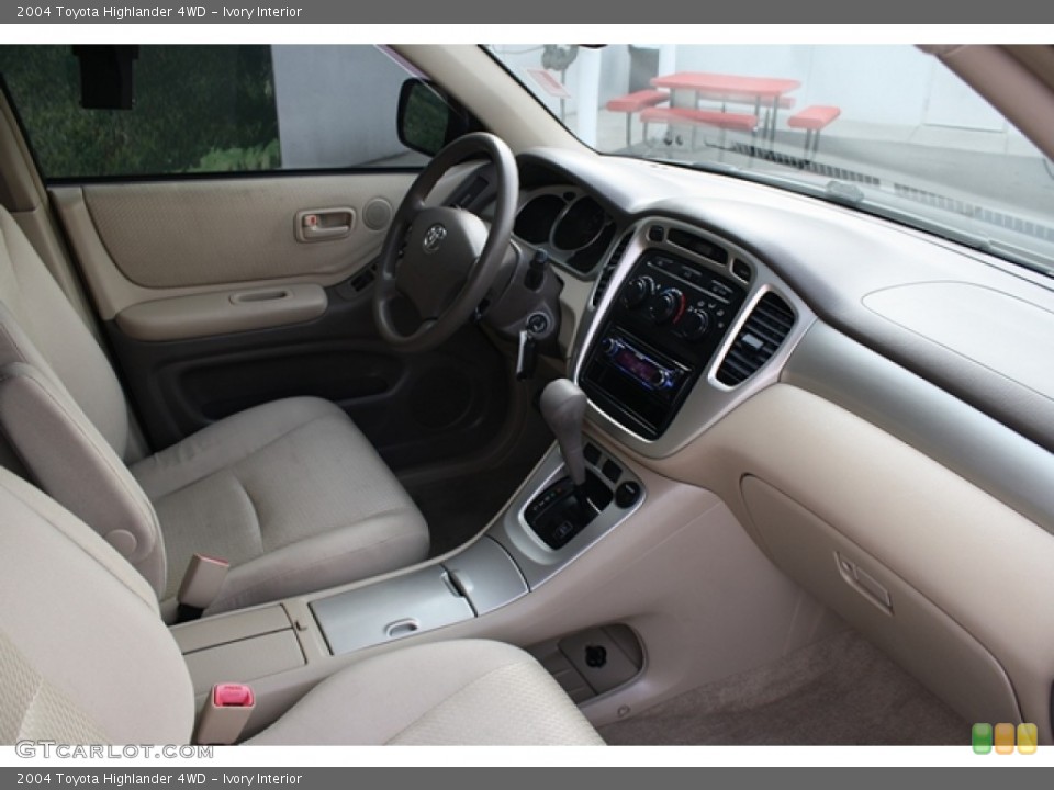 Ivory Interior Dashboard for the 2004 Toyota Highlander 4WD #55611238