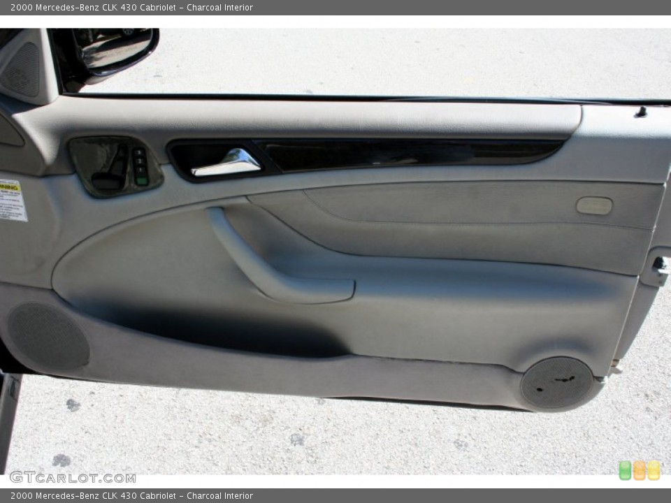 Charcoal Interior Door Panel for the 2000 Mercedes-Benz CLK 430 Cabriolet #55612453