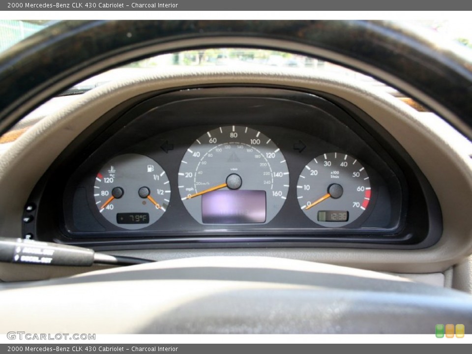 Charcoal Interior Gauges for the 2000 Mercedes-Benz CLK 430 Cabriolet #55612699