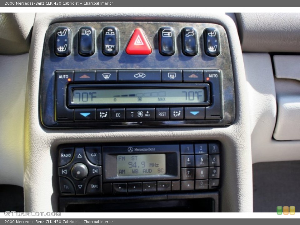 Charcoal Interior Controls for the 2000 Mercedes-Benz CLK 430 Cabriolet #55612797