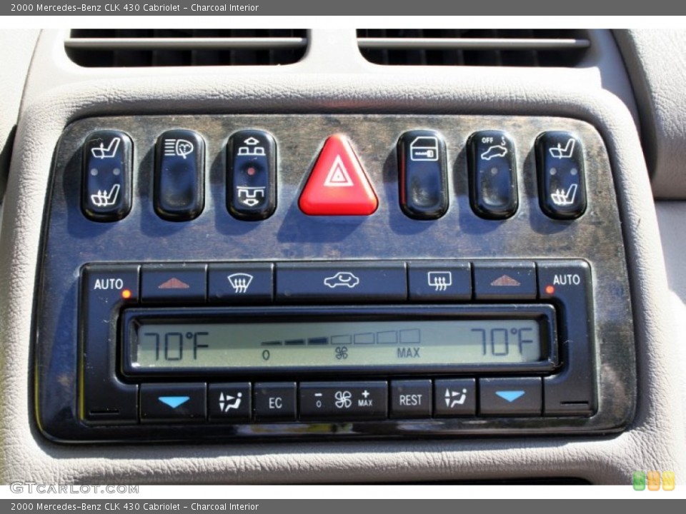 Charcoal Interior Controls for the 2000 Mercedes-Benz CLK 430 Cabriolet #55612807