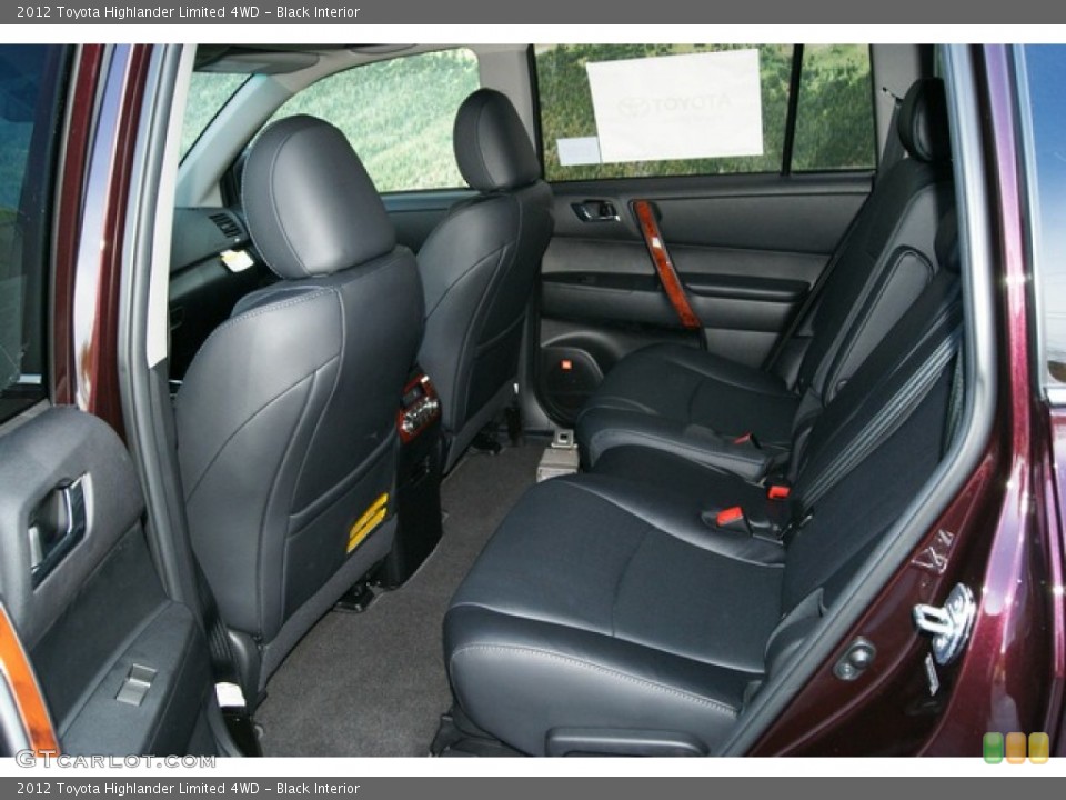 Black Interior Photo for the 2012 Toyota Highlander Limited 4WD #55613041