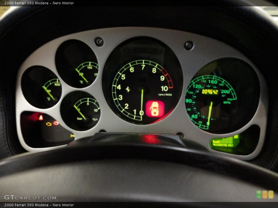 Nero Interior Gauges for the 2000 Ferrari 360 Modena #55614931