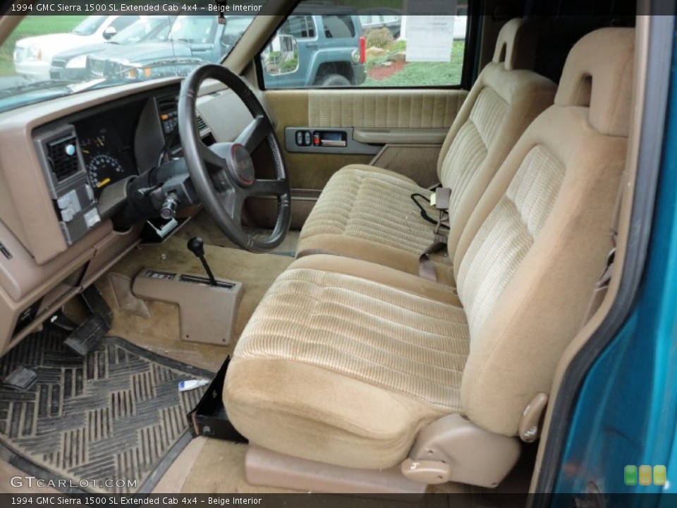 Beige Interior Photo for the 1994 GMC Sierra 1500 SL Extended Cab 4x4 #55615327