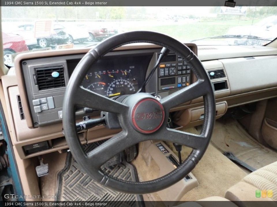 Beige Interior Steering Wheel for the 1994 GMC Sierra 1500 SL Extended Cab 4x4 #55615333