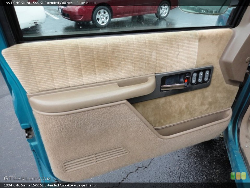Beige Interior Door Panel for the 1994 GMC Sierra 1500 SL Extended Cab 4x4 #55615345