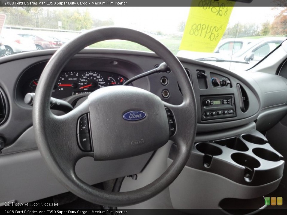 Medium Flint Interior Steering Wheel for the 2008 Ford E Series Van E350 Super Duty Cargo #55615693