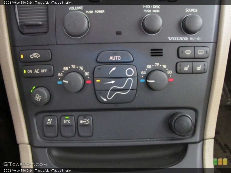 Taupe/LightTaupe Interior Controls for the 2002 Volvo S80 2.9 #55615843
