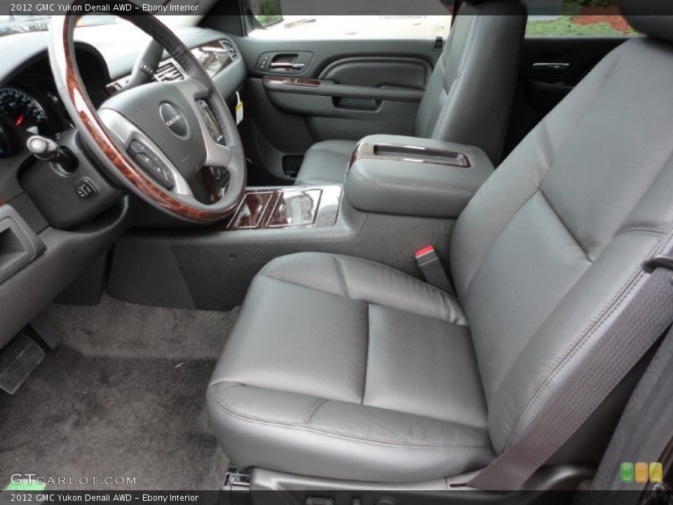 Ebony Interior Photo for the 2012 GMC Yukon Denali AWD #55616338