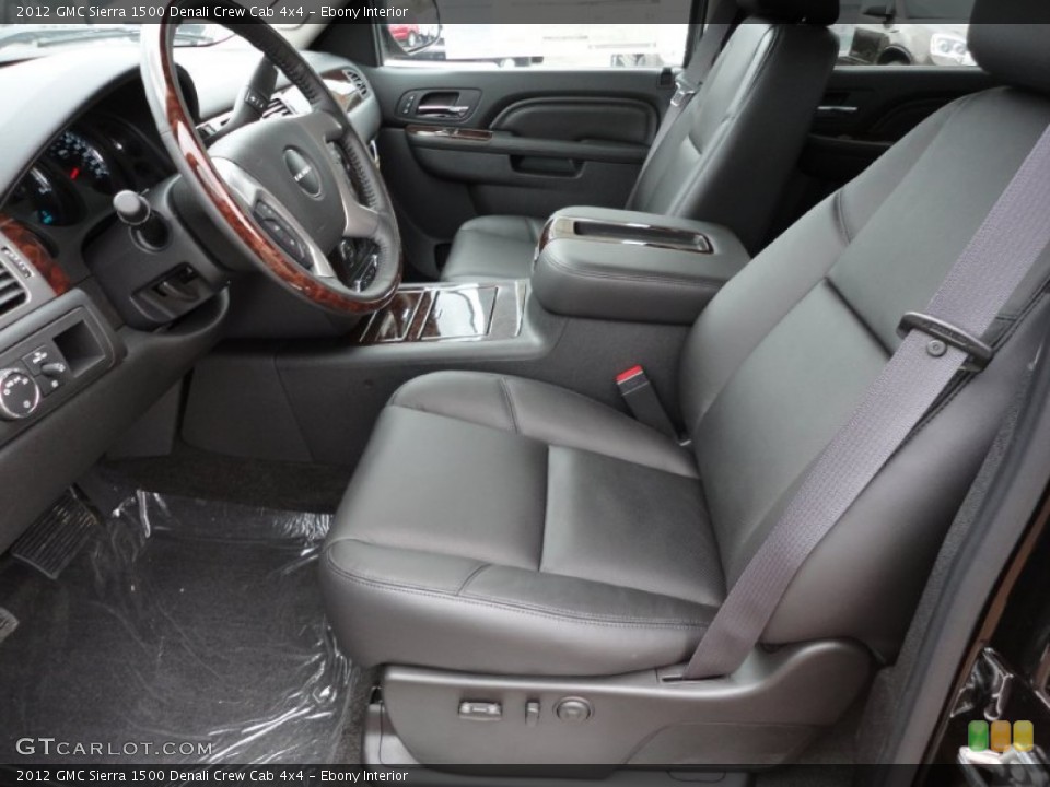 Ebony Interior Photo for the 2012 GMC Sierra 1500 Denali Crew Cab 4x4 #55616737