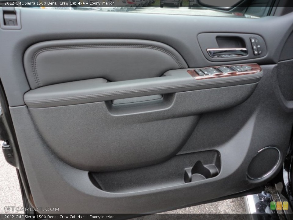 Ebony Interior Door Panel for the 2012 GMC Sierra 1500 Denali Crew Cab 4x4 #55616746