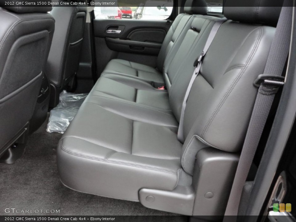 Ebony Interior Photo for the 2012 GMC Sierra 1500 Denali Crew Cab 4x4 #55616749