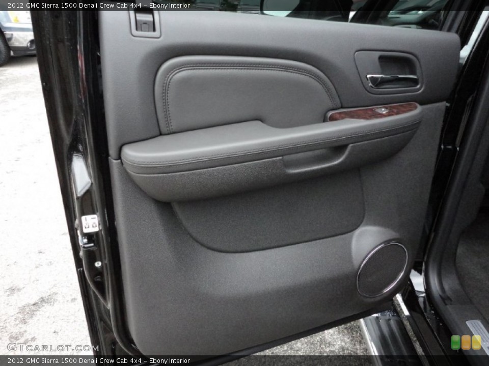 Ebony Interior Door Panel for the 2012 GMC Sierra 1500 Denali Crew Cab 4x4 #55616752